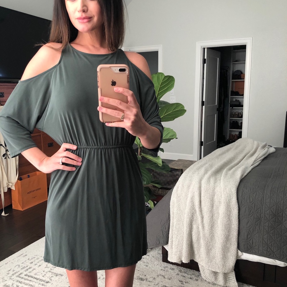 Super soft green dress.
